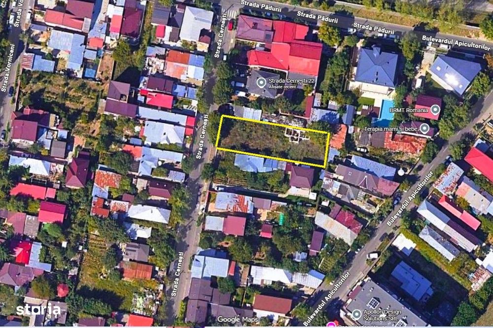 Vanzare teren 730mp Baneasa Vatra Noua Strada Cernesti 22 Jandarmeriei