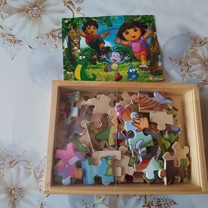 Обучающие деревянные пазлы для малышей 2 вида.