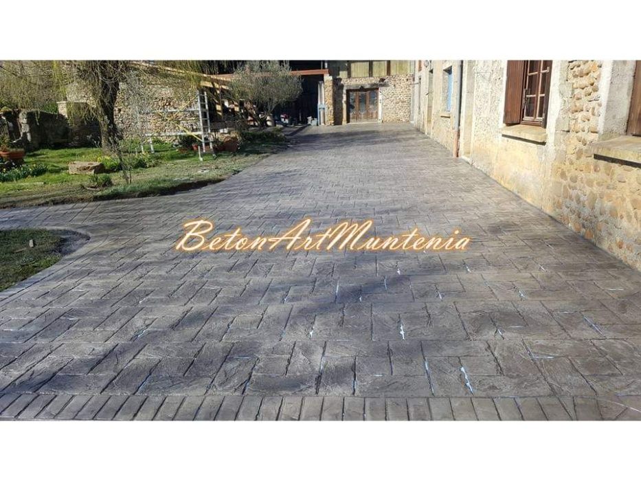 Beton amprentat,amprentat vertical.