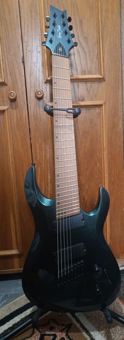 8 corzi Baritone multiscale Harley Benton chitara electrica