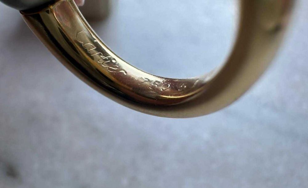 Inel Cartier La Perla din aur, decorat cu perlă Tahiti