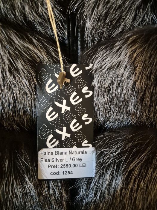 Haină din blanā naturală - 2 in 1 ( haina / vestă)