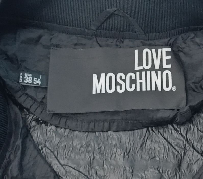 Love Moschino Bomber Jacket оригинално яке XL черно яке