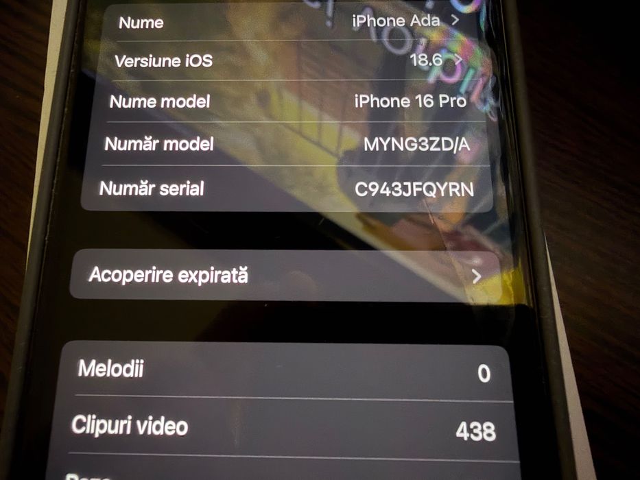 iPhone 16 Pro Natural Grey, 128 GB, Cumparat Altex!