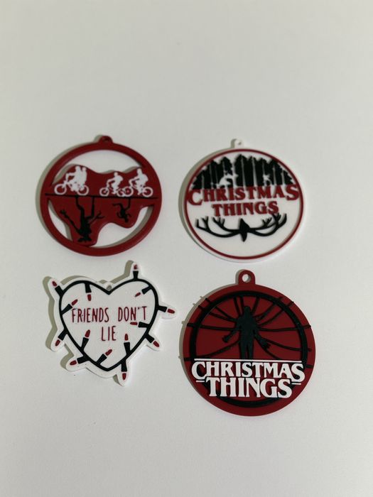 Set 4 decoratiuni de brad Stranger Things