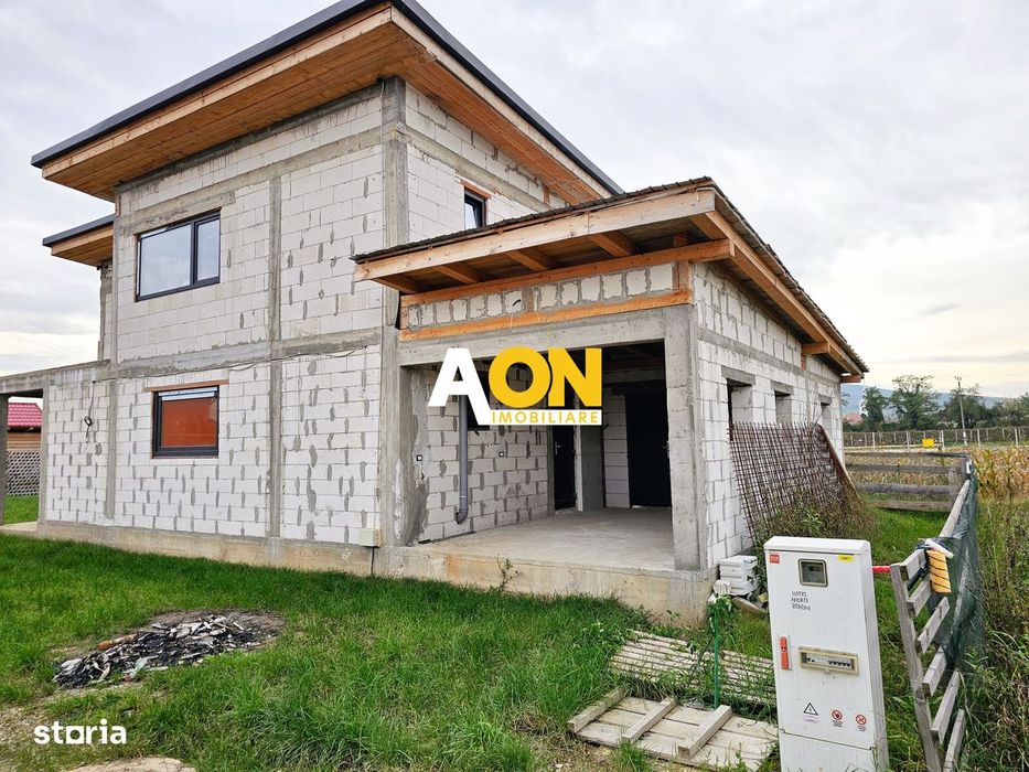 Casă Modernă P+1, Garaj, Teren 600 mp, Ighiu (10 km de Alba Iulia)