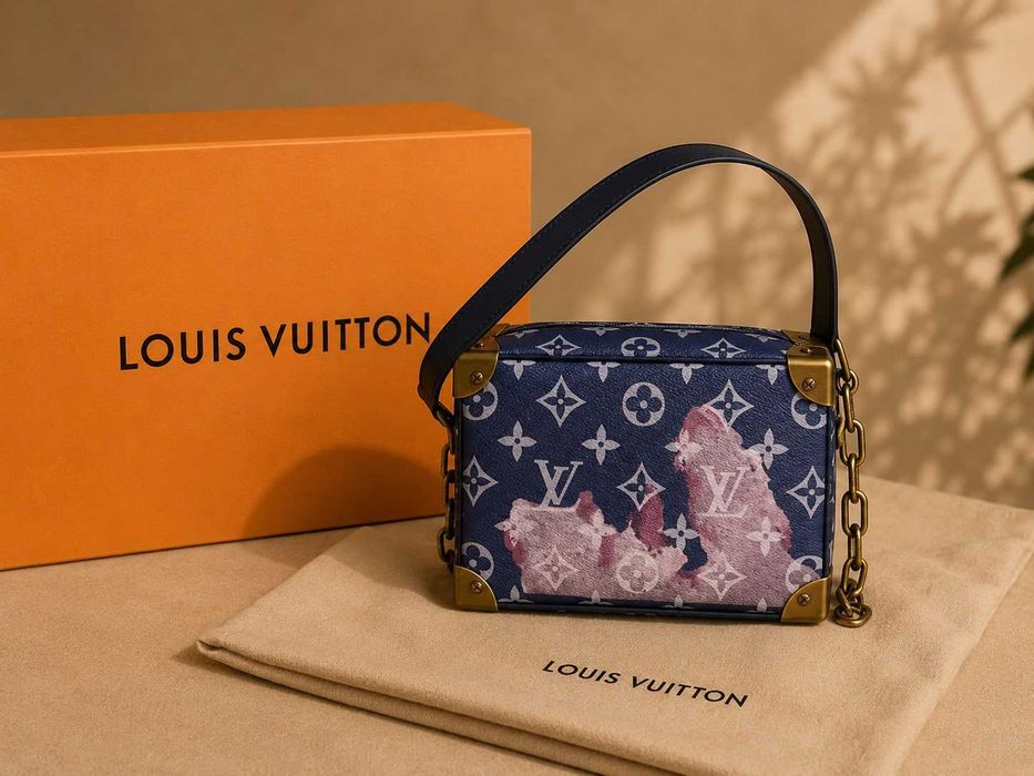 Geantă Louis Vuitton Soft Trunk Albastră Monogram