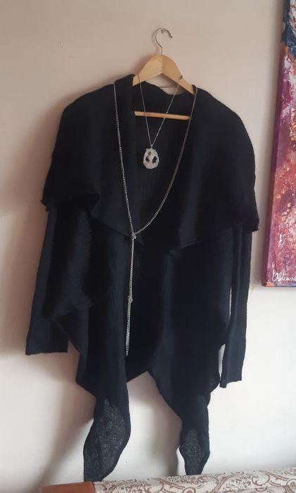 Cardigan asimetric mohair damă M