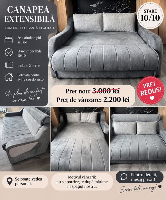 Canapea de vanzare