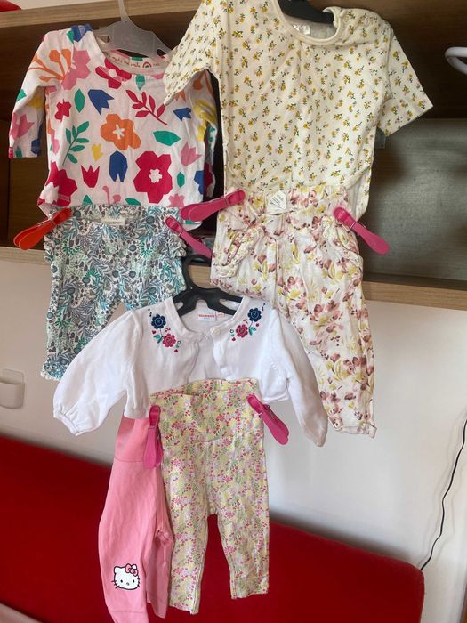 Lot set bluza pantaloni bebe copii marime 56-62 - fiecare poza 50 lei