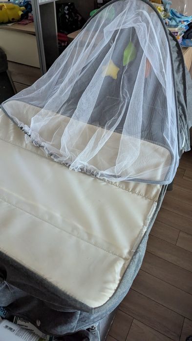 Бебешка кошара Cangaroo iSleep + матрак iSleep Puzzle