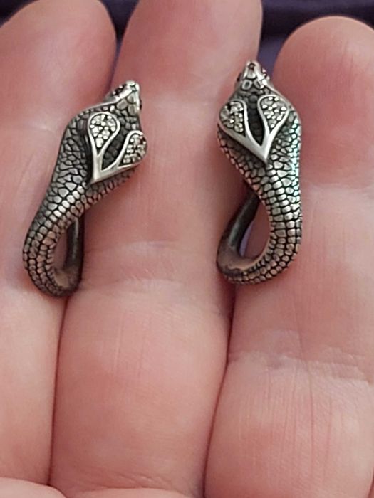 Серебро серьги  с фианитами