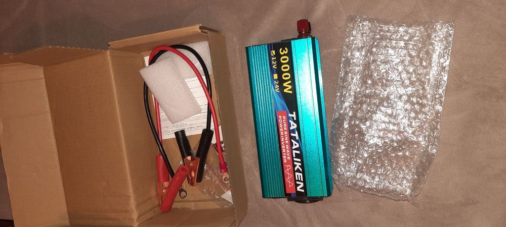 Controler solar 100 A   12/24 v si invertor sinus pur 3000 w de la 12v la 220v