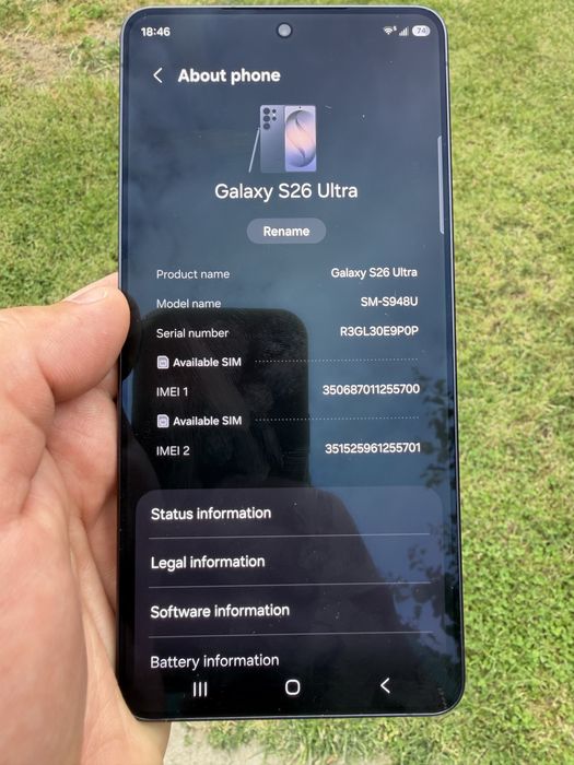 Samsung S26 Ultra Impecabil!