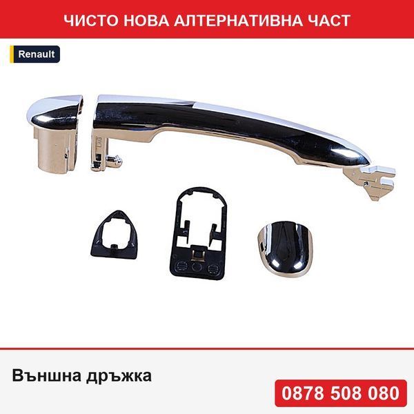 Външна дръжка за врата за Renault Megane 2, Scenic 2002-2005 - Рено Меган