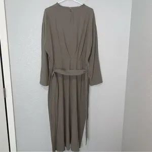 дълга бежова рокля ZARA