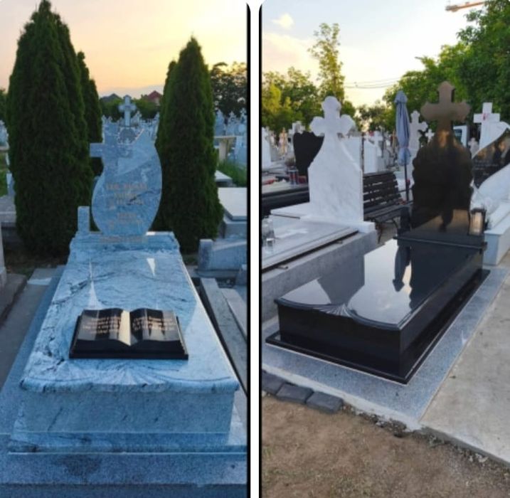 Cruci Cavouri Borduri Facem Diferite Lucrări în Cimitire