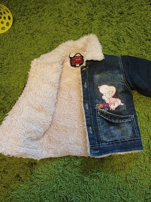 Джинсовка тёплая размер 3-5 лет.