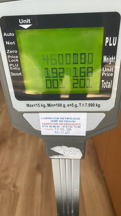 Cantar cu etichetare Aclas LS215EC