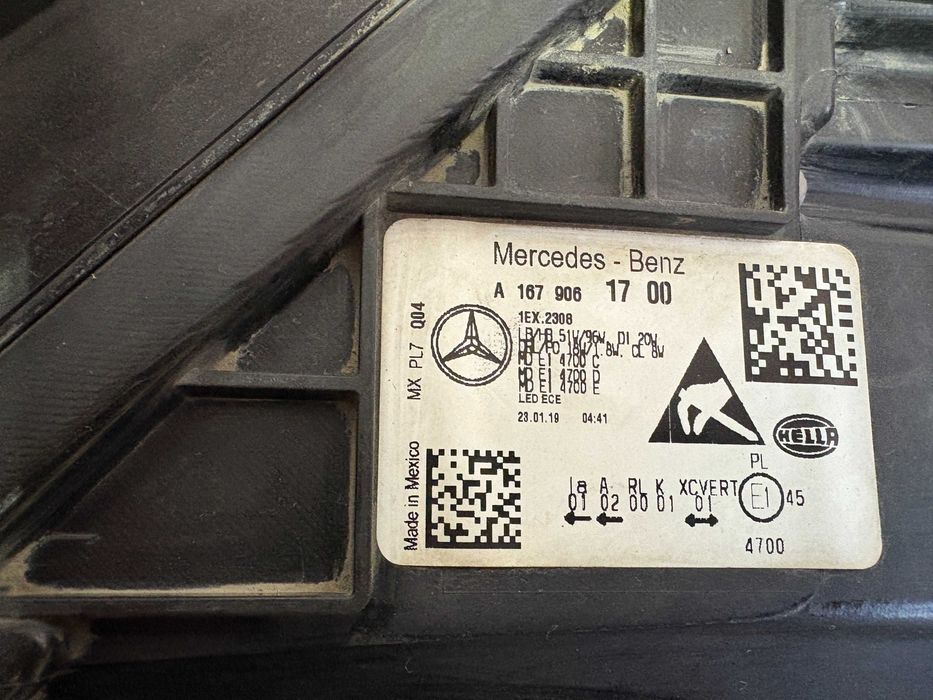 Far dreapta multibeam led Mercedes GLE W167 dupa 2019 cod A1679061700