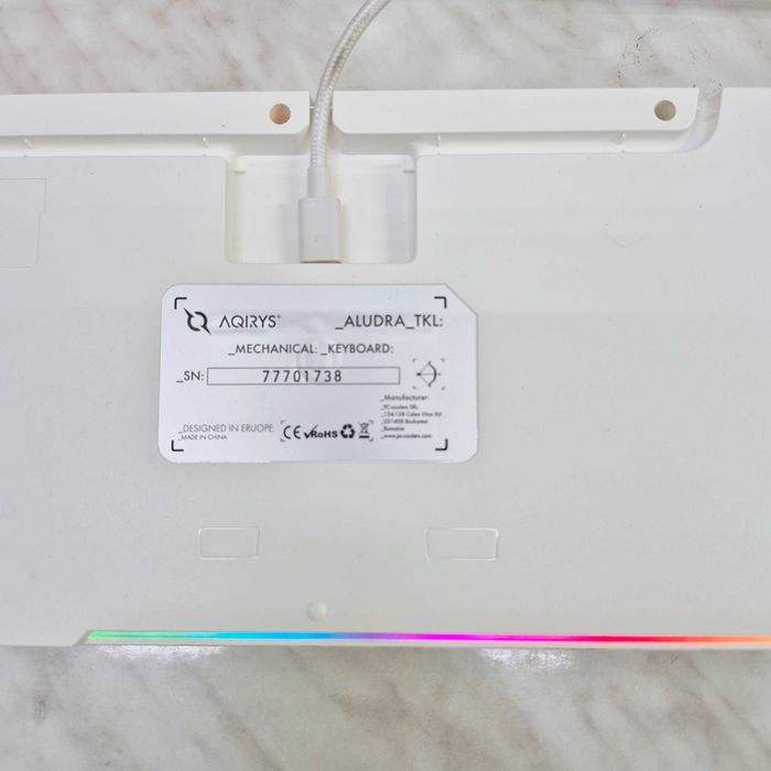 Tastatura Gaming AQIRYS Aludra TKL White Mecanica Zeus Amanet Militari 35766