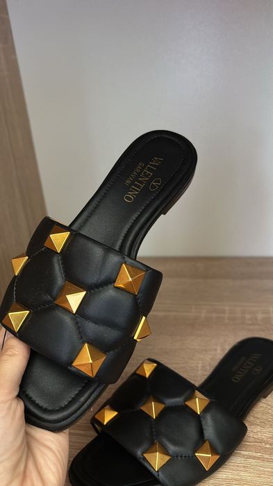 Papuci Valentino rockstud piele naturală