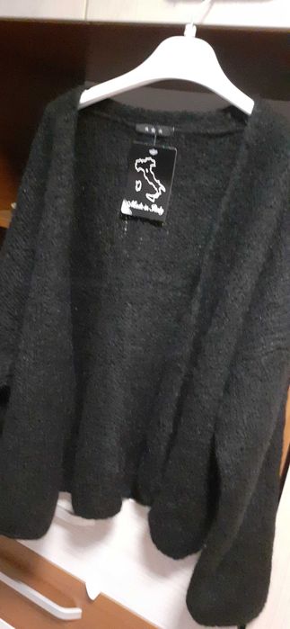 Cardigan scurt, negru