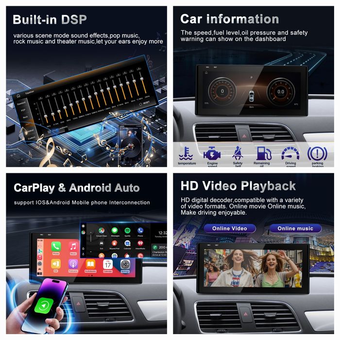 Navigatie Android Audi Q3 13-18 12.3 inch