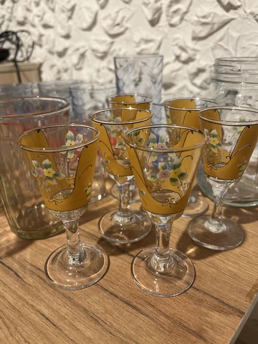 Стаканы стекло,рюмки,стопки.