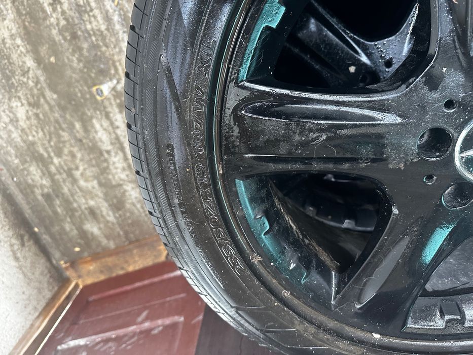 Set 4 buc jante Mercedes+anvelope pe 19 stare foarte bună