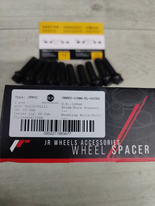 Distantieri 1cm/10mm Audi/Mercedes distantiere JR + prezoane lungi