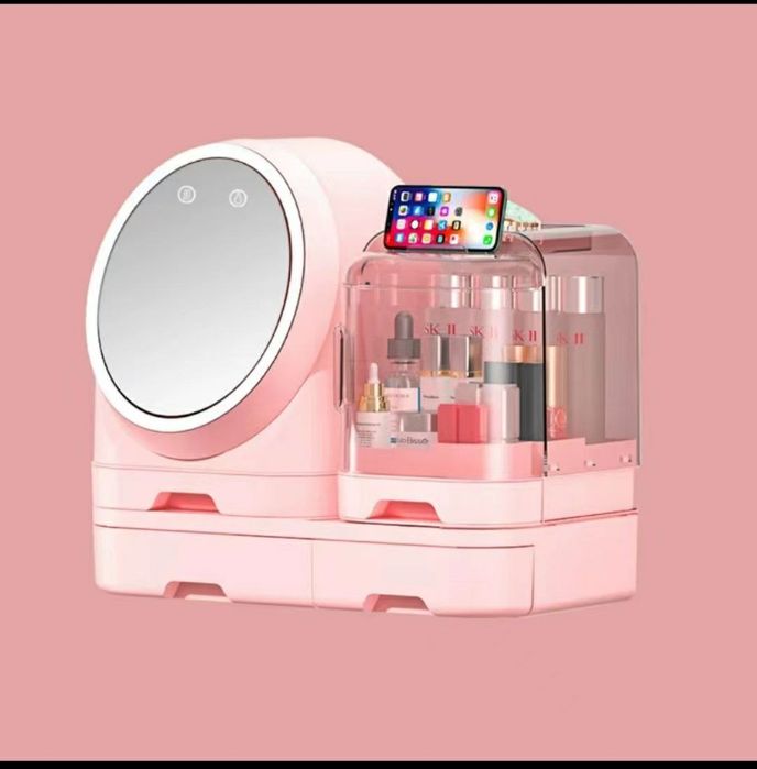 Вращающийся органайзер для макияжа.