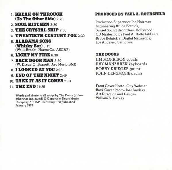 CD The Doors - The Doors (1967)