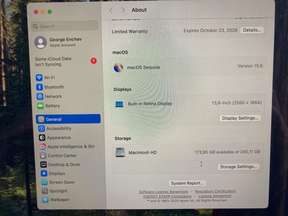 Лаптоп MacBook Air, 13”, Apple M4