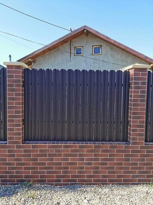 Garduri din sipca metalica, panou stil jaluzele si alte modele