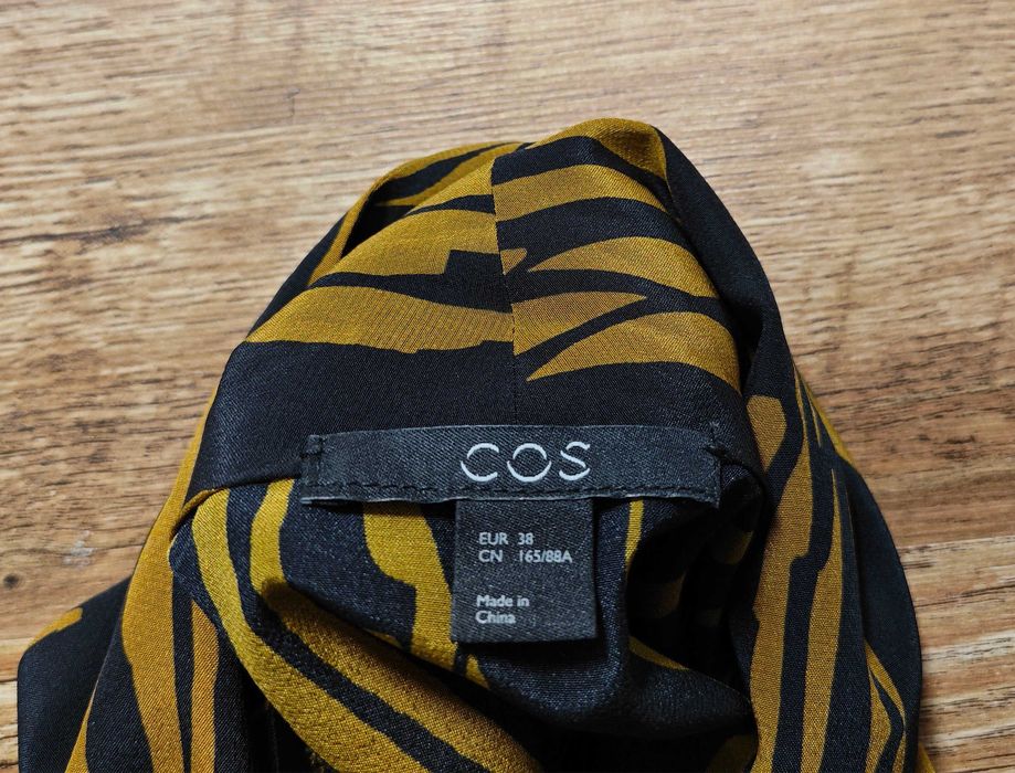 COS 100% Копринена Дамска риза с дълъг ръкав размер 38