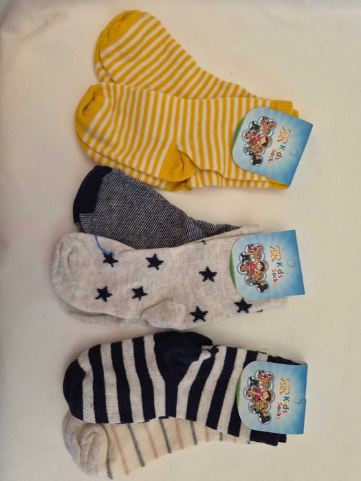 1бр-0.30€ 20бр-4.49€ детски чорапи, бебешки чорапки, различни десени