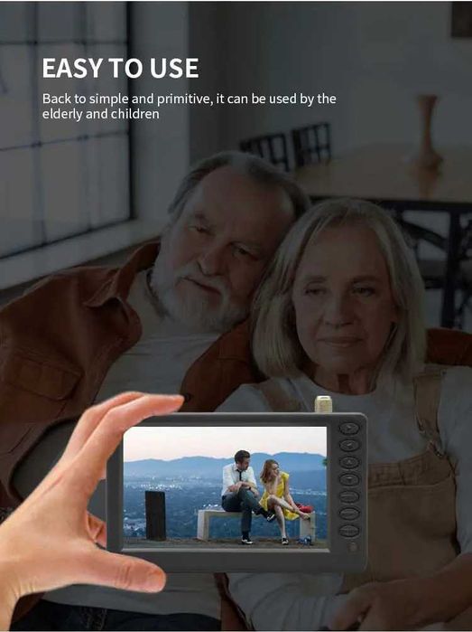 Джобен Телевизор 5" Портативен малък за кола камион автомобил мини TV