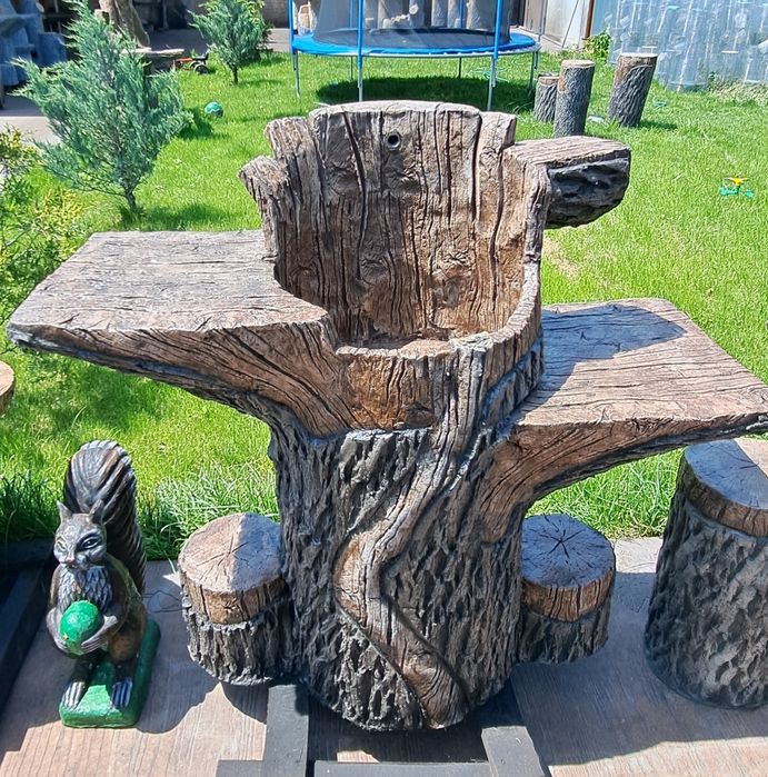 Градински мивки от щампован бетон