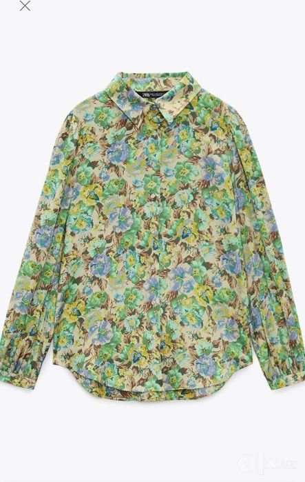 Bershka шорты и Zara блузка шелк