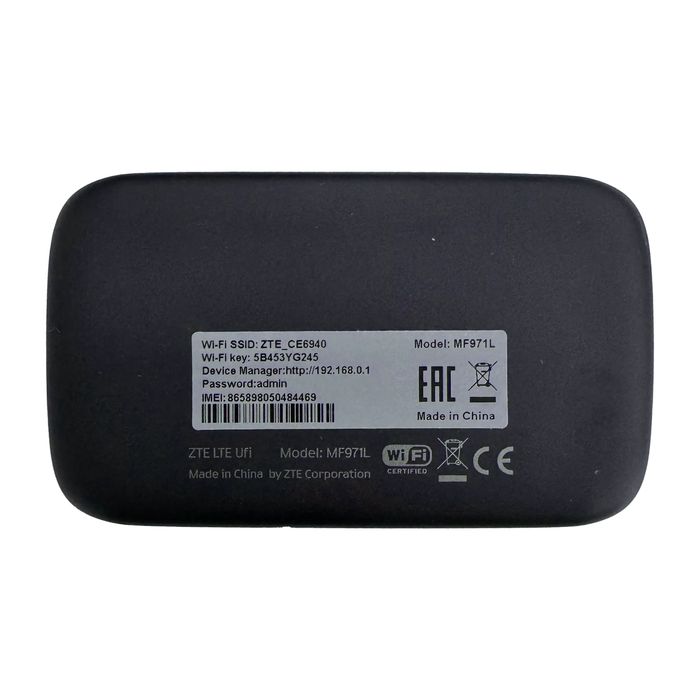 Beeline, Mi-Fi router ZTE MF 971L