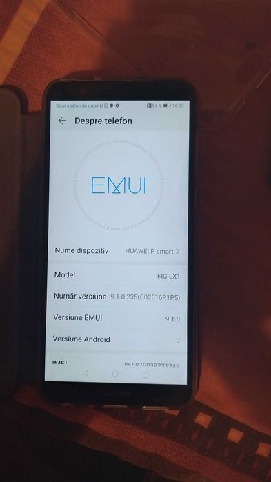 Telefon Huawei P Smart liber de retea 4g , 32gb 3gb ram in stare perfecta cu husa noua