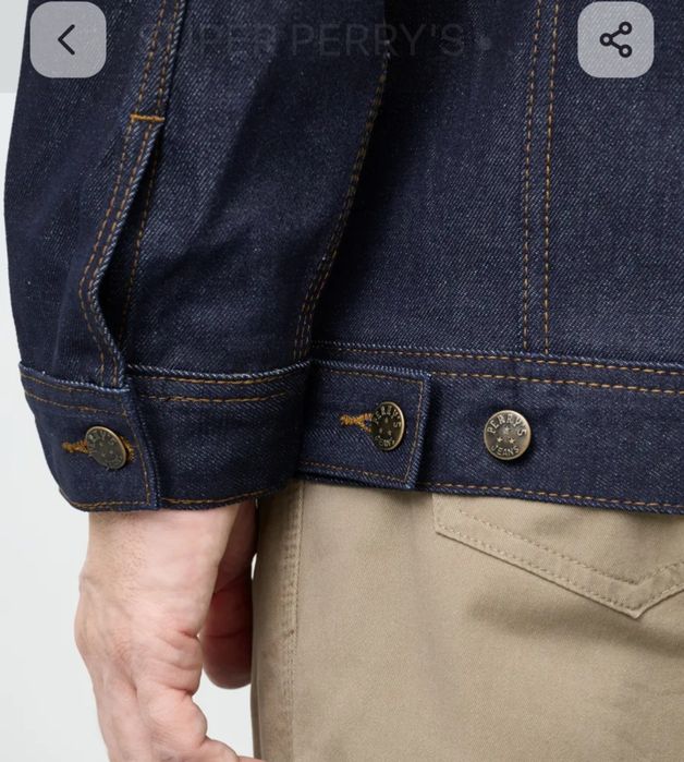 Куртка джинсовая мужская из плотного сырого денима