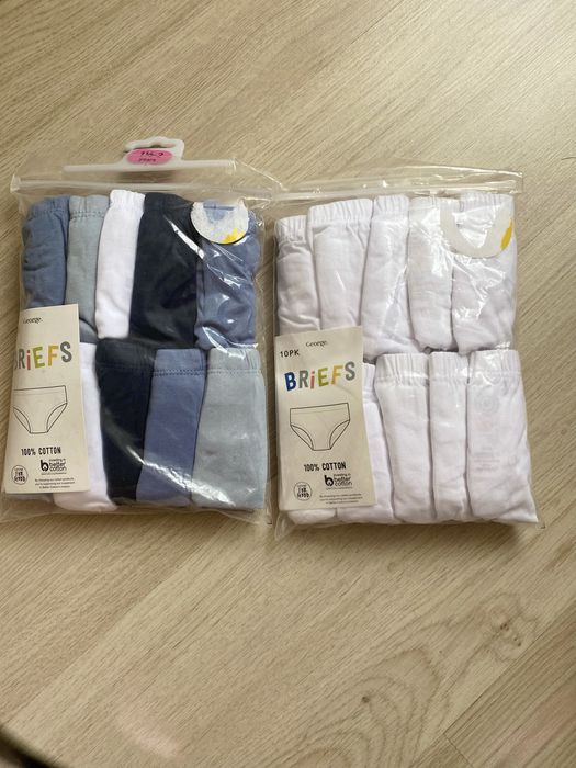 Детско бельо  за момчета и момичета George и Primark