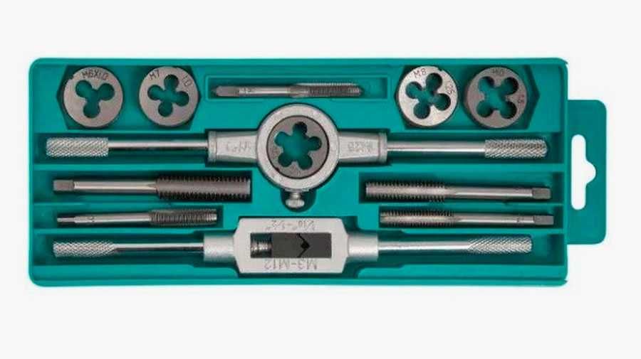 Набор метчиков плашек для нарезания резьбы 12 предметов доставка