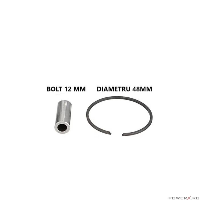 Piston complet compatibil HUS 61, 48mm, bolt 12, PowerX