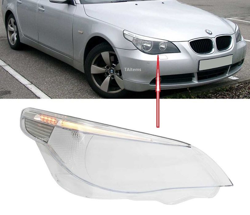 Sticla far sticle faruri BMW E60 E61 NFL (2003 - 2007) NOU