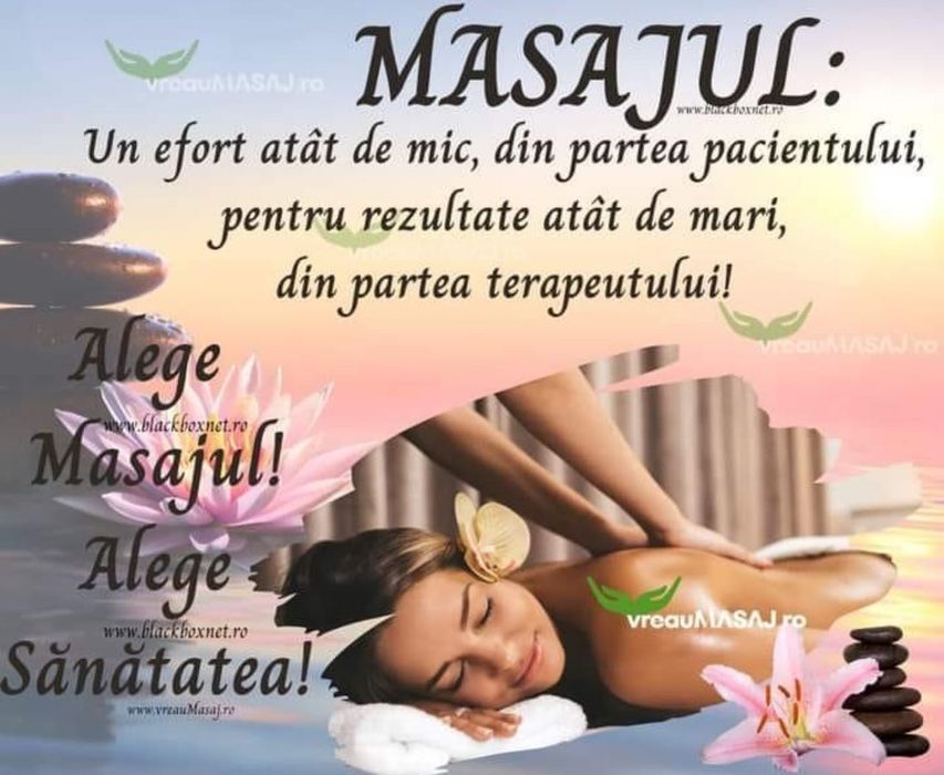 Masaj terapeutic la domiciliul clientului - MasseurTerapeut OlahAlbert
