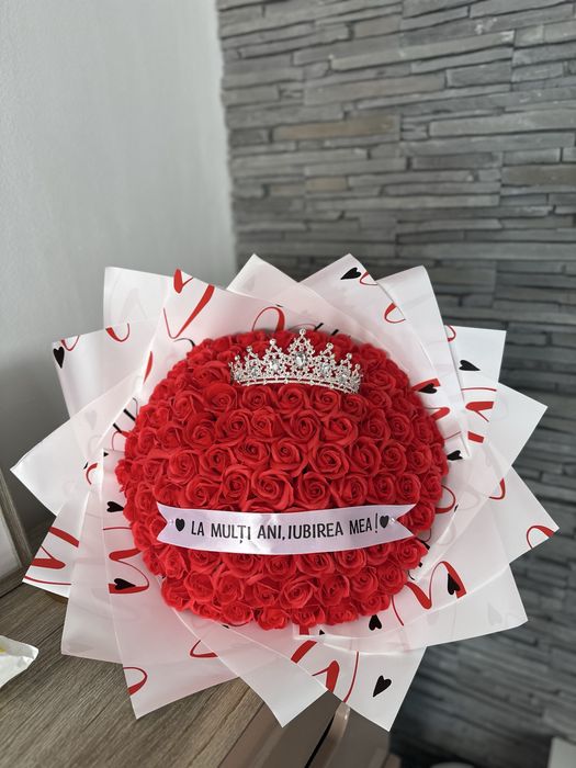 Buchet 101 trandafiri sapun