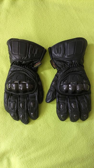 Мъжки кожени мото ръкавици, размер L, с вентилация,  като нови
